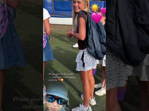 Video ILARY BLASI E ISABEL TOTTI, primo giorno di scuola