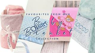 Personalised Baby Blankets from our WowWee.ie Collection