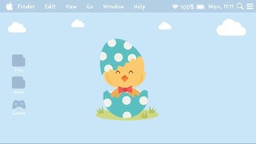 Cute Computer Login Intro Template +Notepad | Easter🐣 | No Text | ThatsLyra