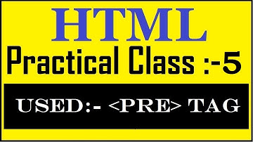 What Is Pre Tag? How To Used Pre Tag In HTML | HTML Tutorial For Beginner in Bangla.