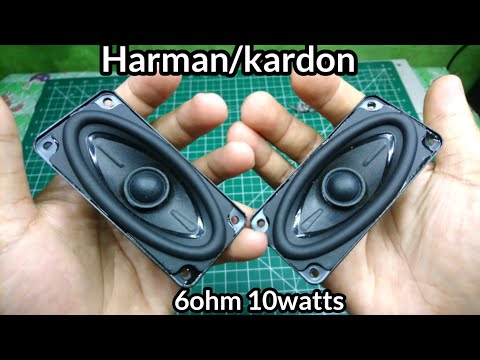 HARMAN KARDON ni boss, Unboxing Test Review Speaker HARMAN/KARDON oval 6ohm 10 Watts fullrange