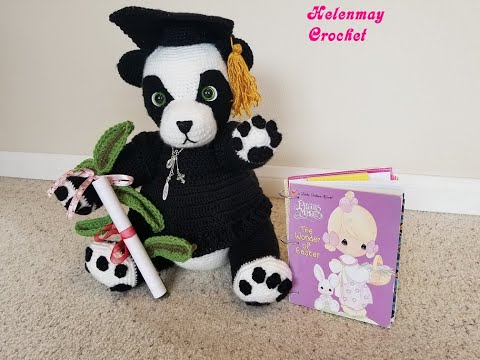 Helenmay Crochet Amigurumi Large Panda Bear Part 3 of 5 DIY Video