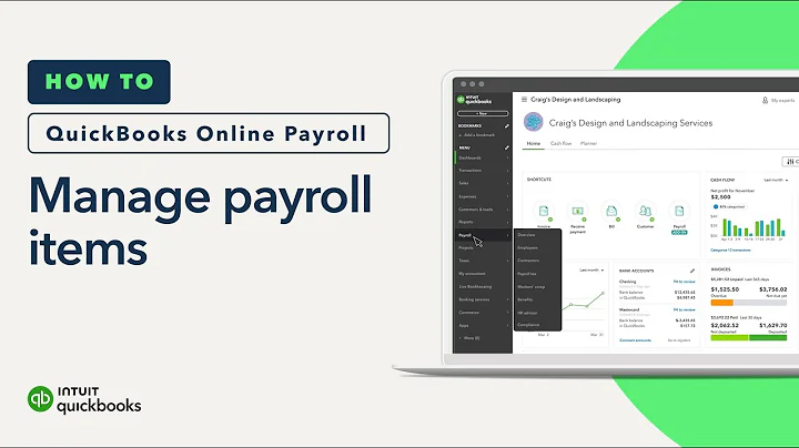 How to manage payroll items in QuickBooks Online Payroll