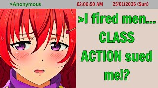 Feminist HR Manager Faces Class Action Lawsuit for Discriminatory Male Firings