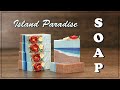 Making Island Paradise Cold Process Landscape Soap with the Sculpted layers technique & Soap Dough