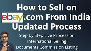 How to Sell on Ebay.com From India Step by Step | Sell on Ebay From India Process Documents Listing