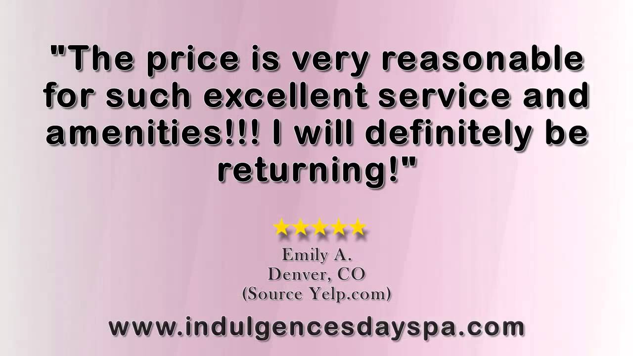 Indulgences Day Spa REVIEWS Denver, CO (303) 5610566 YouTube