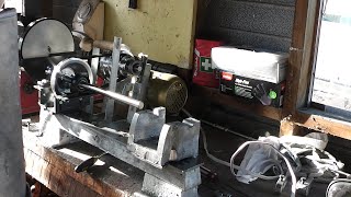 Lathe Mounting and First Spinning