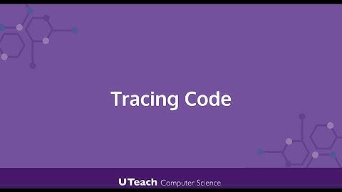 Quick Bit: Tracing Code