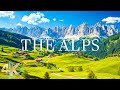 FLYING OVER THE ALPS  (4K UHD) - Relaxing Music Along With Beautiful Nature Videos - 4K Video HD