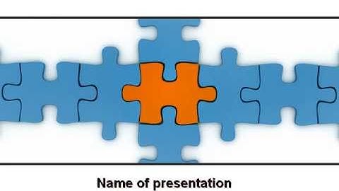 Center Puzzle PowerPoint Template by PoweredTemplate.com