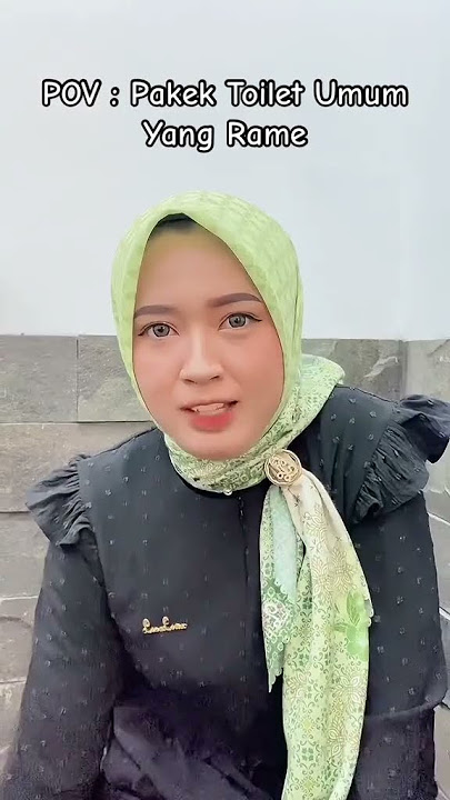 Ketika pakek toilet umum yang rame 😒