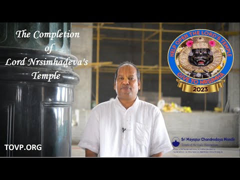 Braja Vilasa Speaks About the Completion and Opening of Lord Nrsimhadevas TOVP Hall in 2023 @TOVPinfoTube
