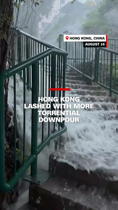 Hong Kong lashed with more torrential downpour