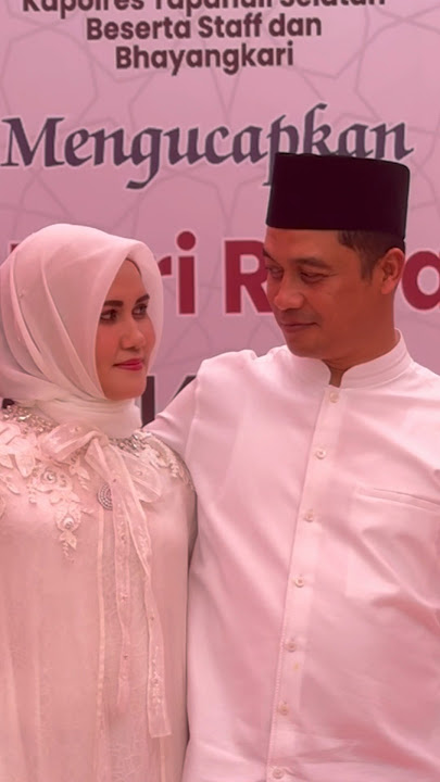 Halal Bihalal istimewa bersama Kapolres Tapsel AKBP Yasir Ahmadi & Ny. Melinda Yasir Ahmadi.