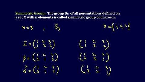 #MTH405 Lecture 17 Part 1 #Symmetric #Group