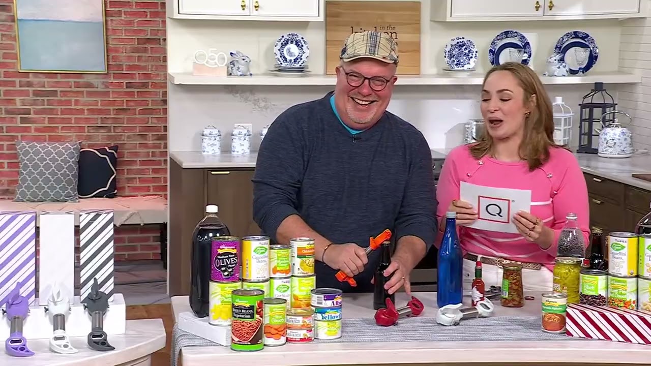 Kuhn Rikon 6-in-1 Stainless Steel Can Opener on QVC - YouTube