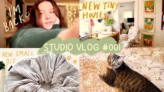 Small Biz Studio Vlog #1: New Tiny House, New Shop, Starting an Etsy, and I&#39;M FREAKING BACK!!!