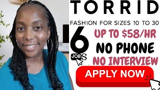 Torrid is Urgently Hiring!! Part & Full Time WFH Jobs| No Interview