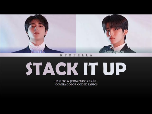 TREASURE Park Jeongwoo x Haruto - Stack It Up Cover (Color Coded Lyrics) class=