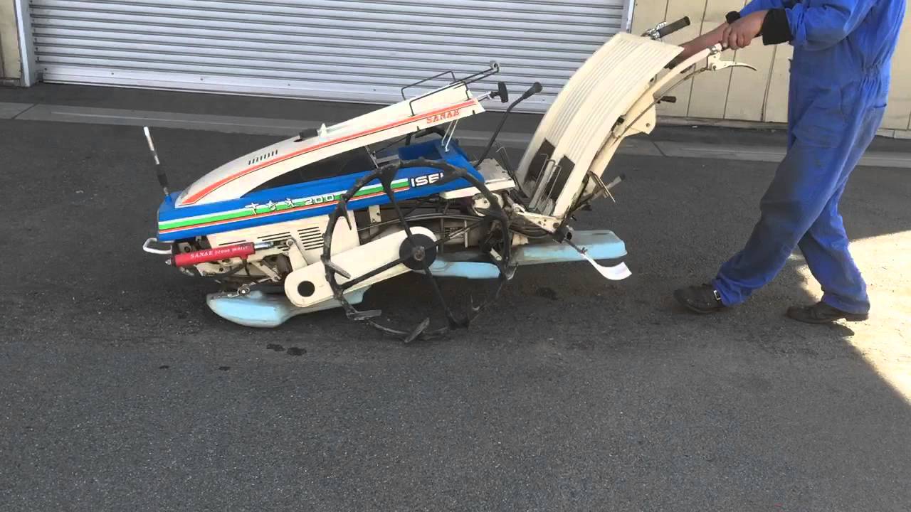 イセキ 田植え機 さなえ200 使ってみました - YouTube