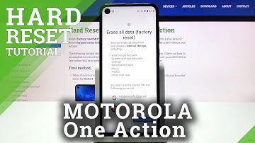 Hard Reset Motorola One Action  - Factory Data Reset via Settings