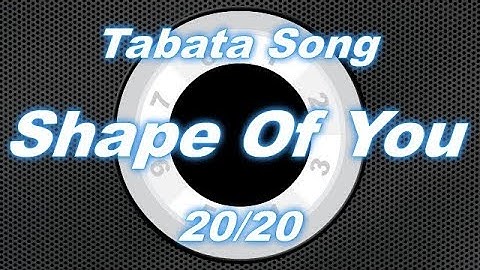 Tabata Song - Shape of You / 20-20 Split | Workout timer: 8 Rounds With Vocal Cues /