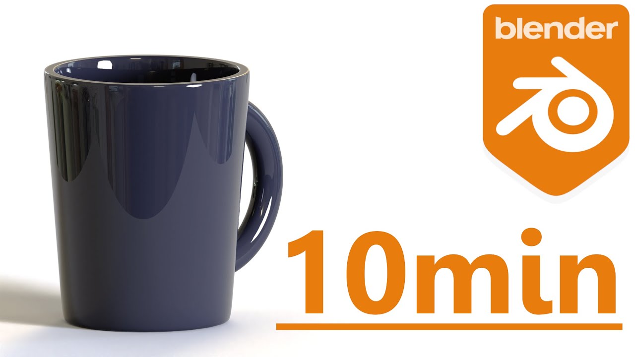 Blender beginner tutorial - How To Create A Coffee Mug Coffee In