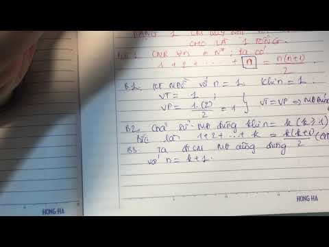 Video Phương pháp Quy nạp - Chứng minh đẳng thức - Toán 11|... - youtube