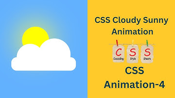 CSS  Cloudy Sun Animation Effects | CSS Animation And Effects