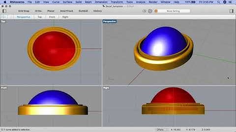 Create a Bezel-Set Pendant in Rhino 3D - Part 1/2. Tutorial
