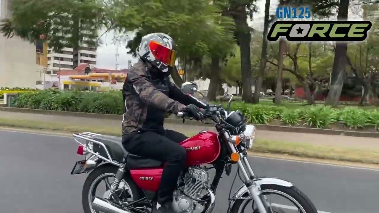 Nuestra Suzuki GN125F es ideal para transportarte o diversión, perfecta