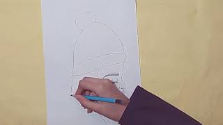 رسم بنت أنمى كيوت بالقلم الرصاص خطوه بخطوه للمبتدئين