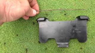 Needle tine venting of greens