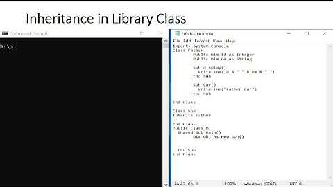 4 Inheritance in Library Class
