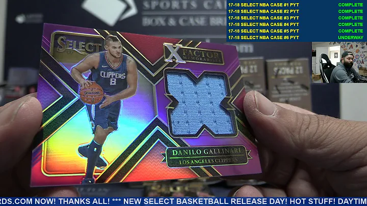 2017-18 Panini Select Basketball 12 Box Case Break...