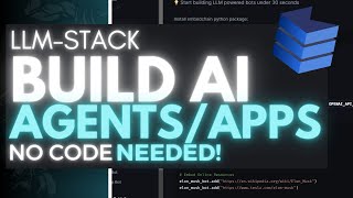 LLMStack: How To Build AI Apps, Chatbots, and Agents with Your Data - Open-Source and No Code!