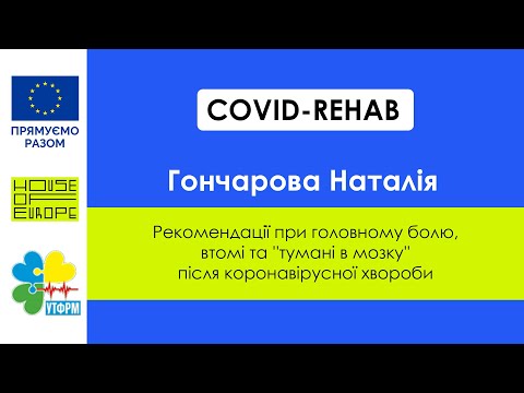 Наталія Гончарова - Рекомендації при головному болю, втомі та "тумані в мозку" після коронавірусу