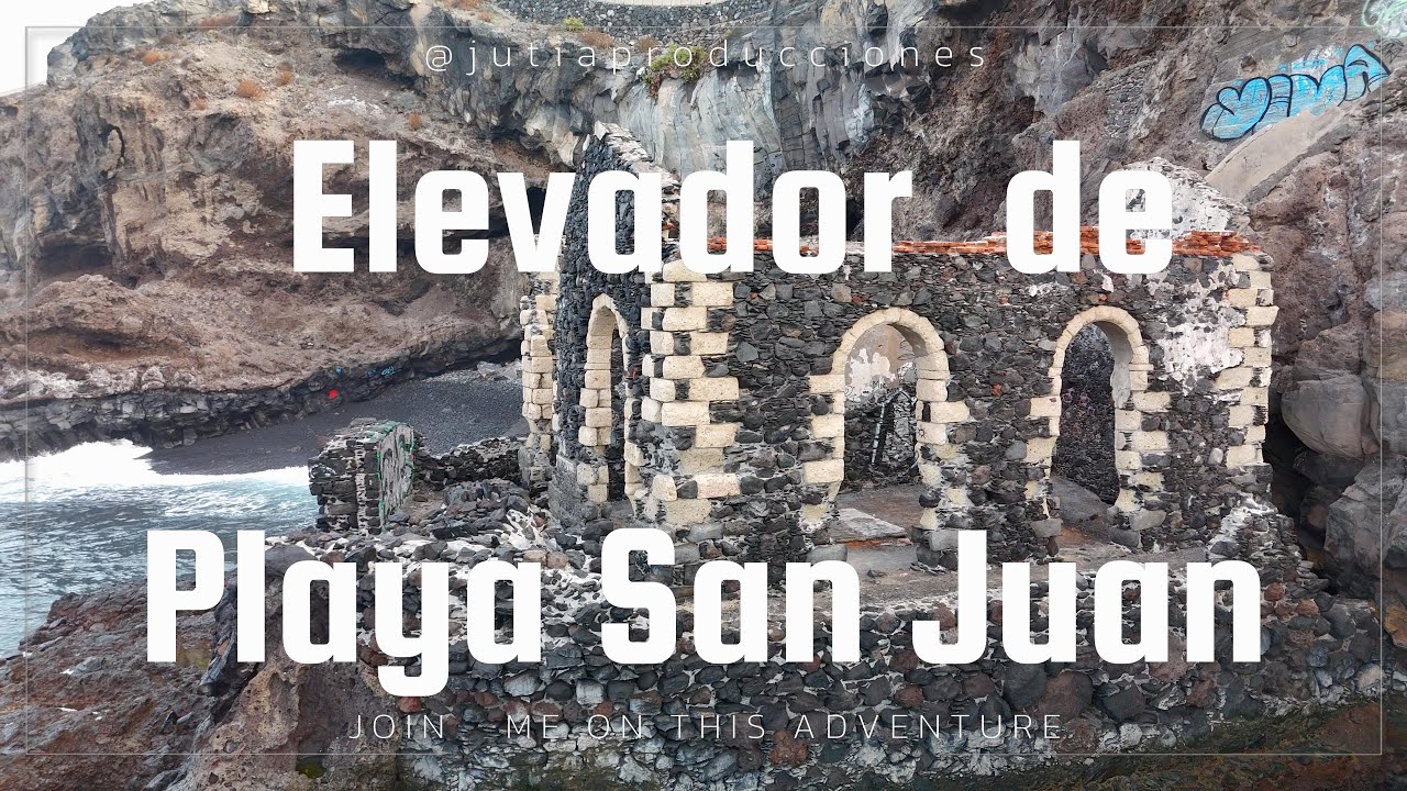 Antiguo Elevador de Agua Dulce en Playa San Juan  Drone 4K  Patrimonio Atlántico de Tenerife