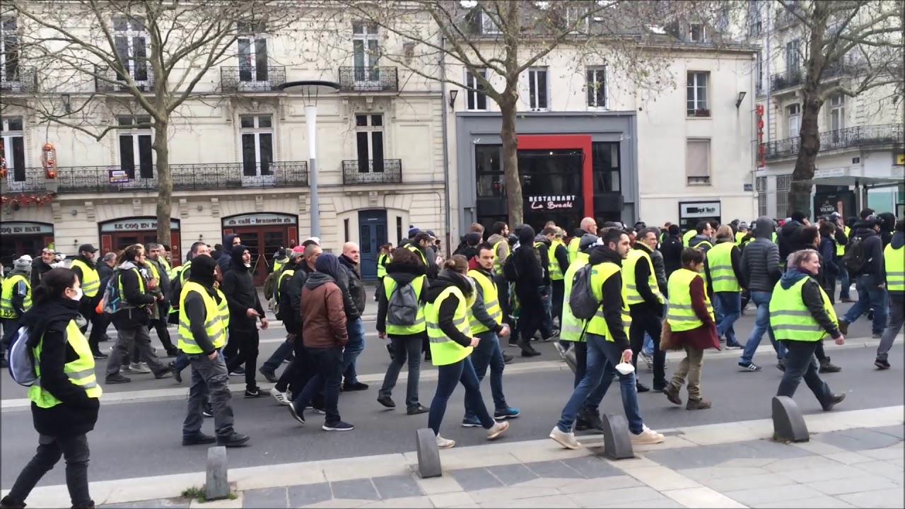 Manifestation Des Gilets Jaunes à Nantes Le 29 Décembre Acte Vii