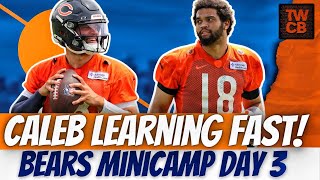 Chicago Bears Minicamp Day 3 Biggest Observation | Caleb Williams Learning Fast