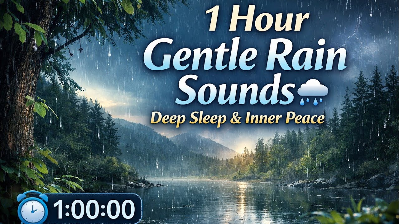 1 Hour Gentle Rain Sounds 🌧️ | Deep Sleep & Relaxation - YouTube