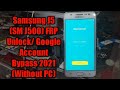 Samsung J5 (SM J500) FRP Unlock/ Google Account Bypass 2021 (Without PC)