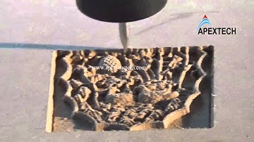 APEX 2030 CNC Router engraving on the MDF materail with 3 different cutters 1 2