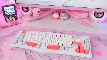 feker alice80 | budget alice mechanical keyboard w/ knob | cozy unboxing & sound test | ft. whatgeek