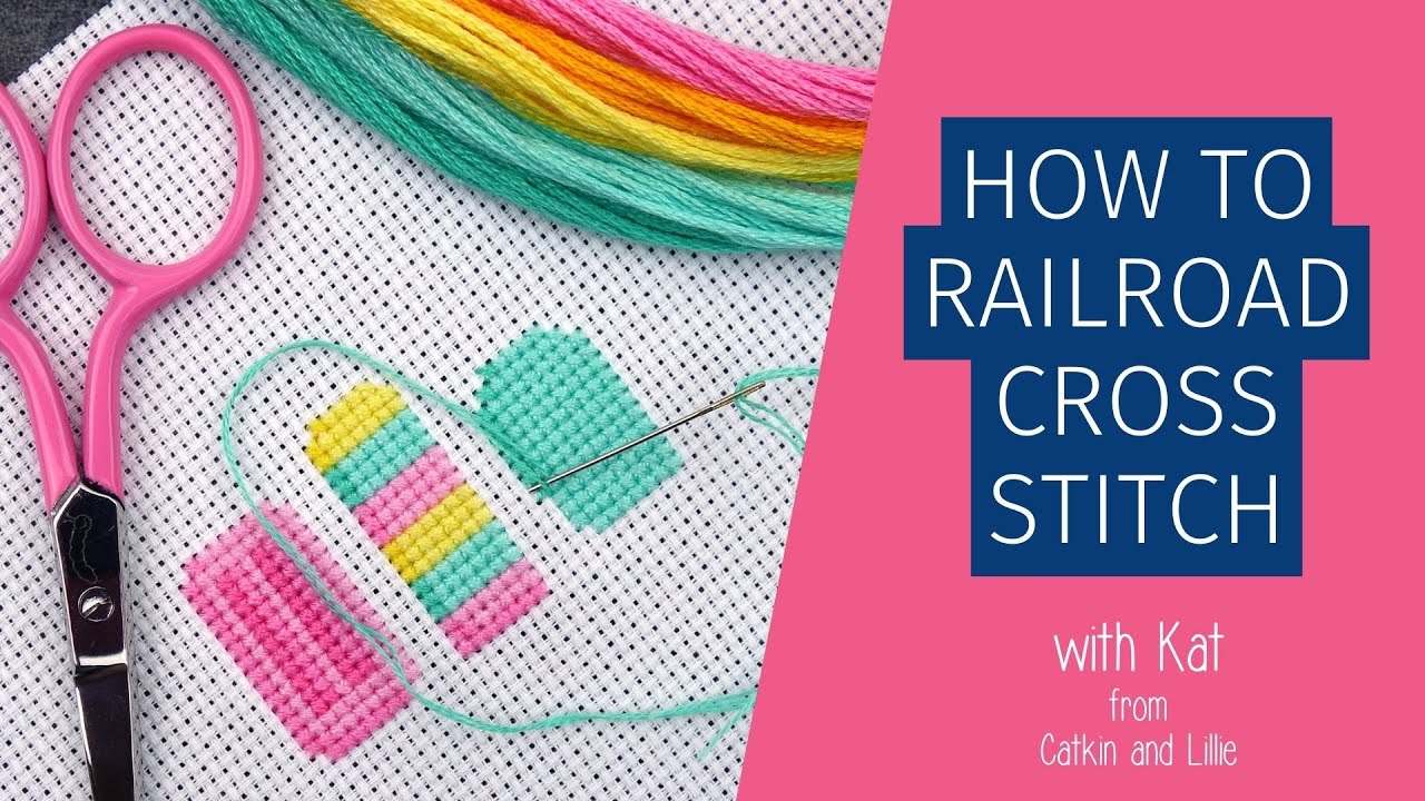 How to Railroad Cross Stitch YouTube