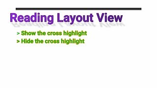 Excel reading layout view