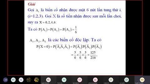 Giải bài tập chương 2 xác suất thống kê