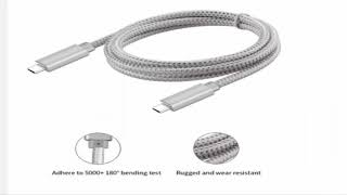 USB Type C PD Cable for Macbook Pro 5A 100W USB 3.1 Type-C to