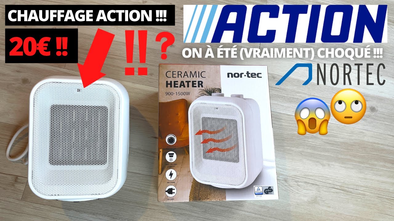 TEST DU RADIATEUR CÉRAMIQUE ACTION !! RADIATEUR ELECTRIQUE EFFICACE POUR 20  EUROS ?! LE BON PLAN !! 